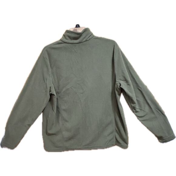 Lands End Green Fleece Pullover Womens Size XL/P 18 - Picture 3 of 3